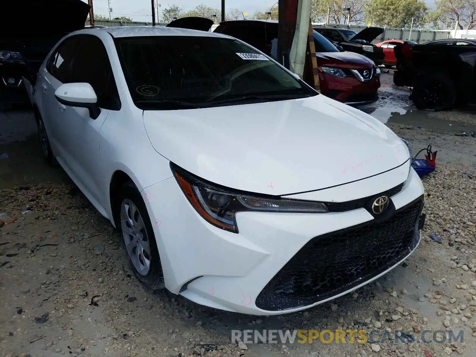 1 Photograph of a damaged car JTDEPRAE7LJ032815 TOYOTA COROLLA 2020