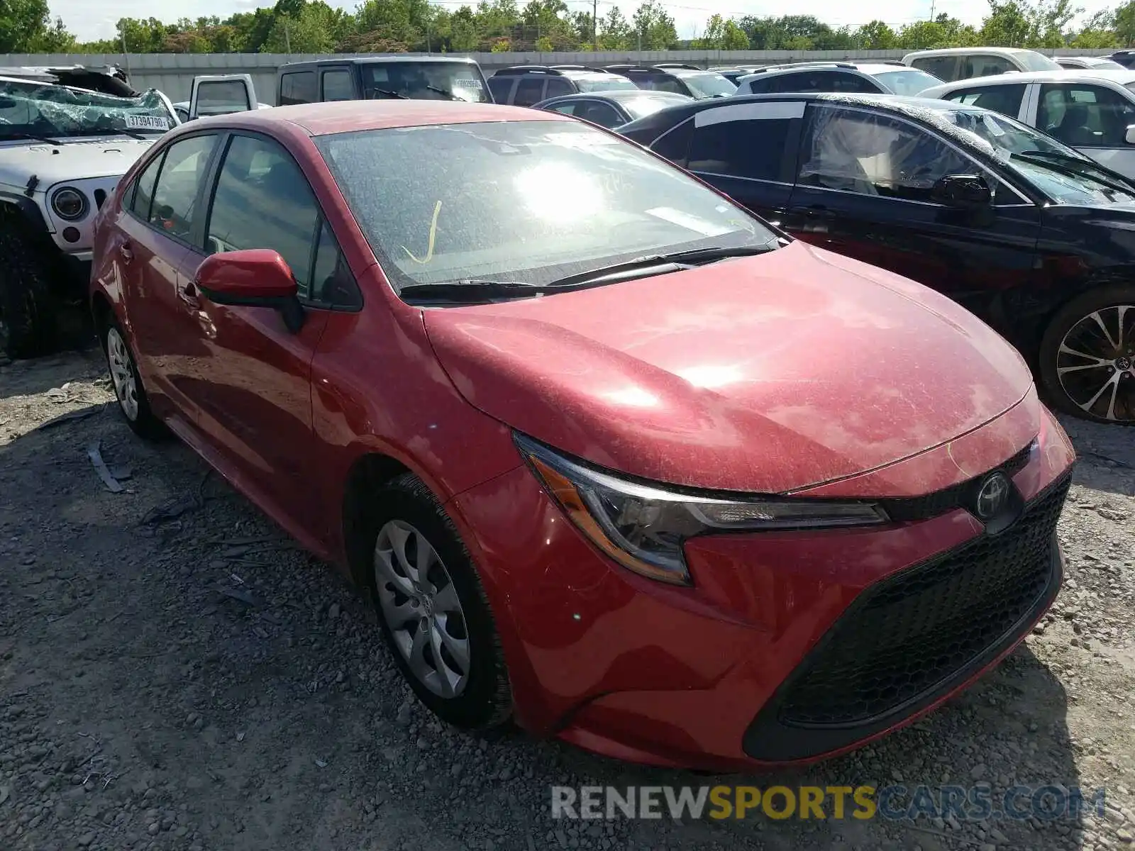 1 Photograph of a damaged car JTDEPRAE7LJ033625 TOYOTA COROLLA 2020