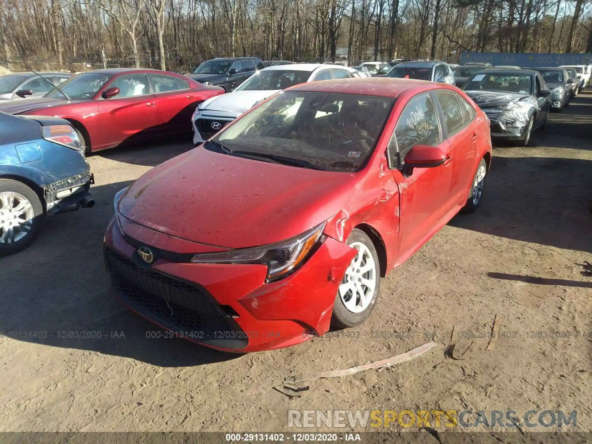 2 Photograph of a damaged car JTDEPRAE7LJ033950 TOYOTA COROLLA 2020