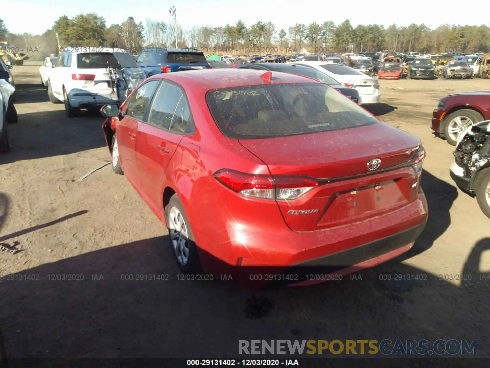 3 Photograph of a damaged car JTDEPRAE7LJ033950 TOYOTA COROLLA 2020