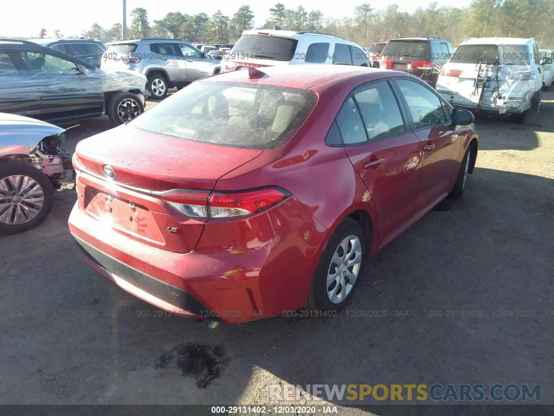 4 Photograph of a damaged car JTDEPRAE7LJ033950 TOYOTA COROLLA 2020