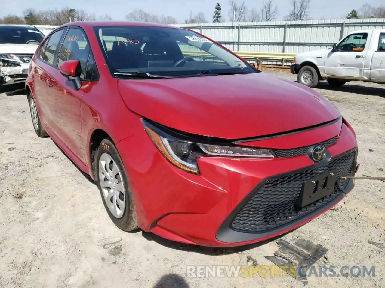 1 Photograph of a damaged car JTDEPRAE7LJ034158 TOYOTA COROLLA 2020