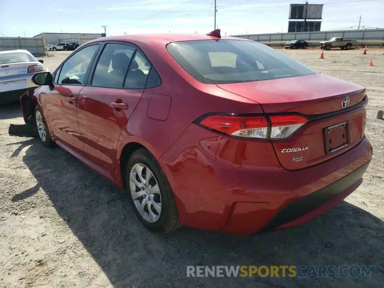 3 Photograph of a damaged car JTDEPRAE7LJ034158 TOYOTA COROLLA 2020