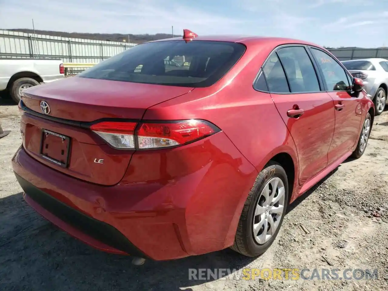 4 Photograph of a damaged car JTDEPRAE7LJ034158 TOYOTA COROLLA 2020