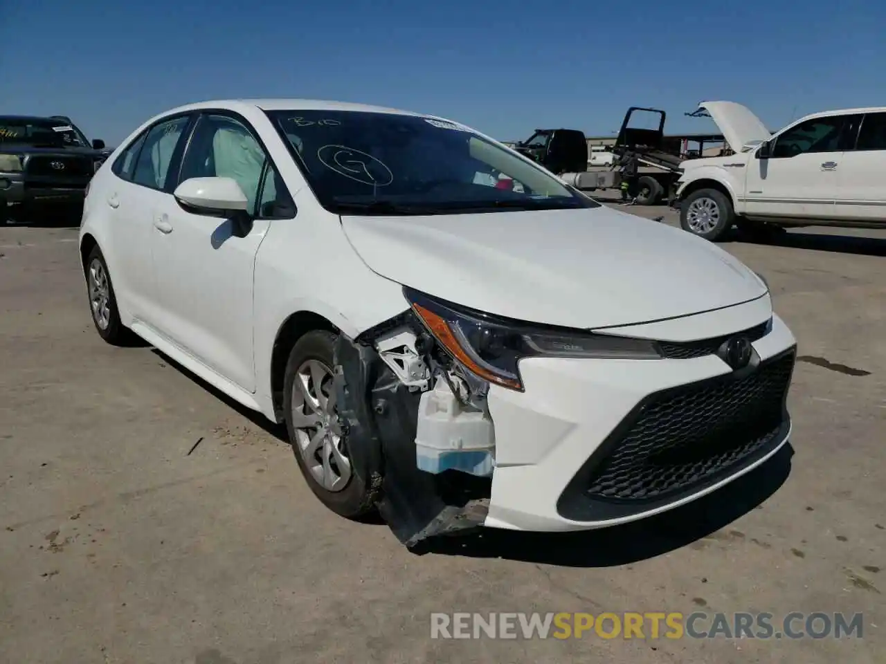 1 Photograph of a damaged car JTDEPRAE7LJ034497 TOYOTA COROLLA 2020