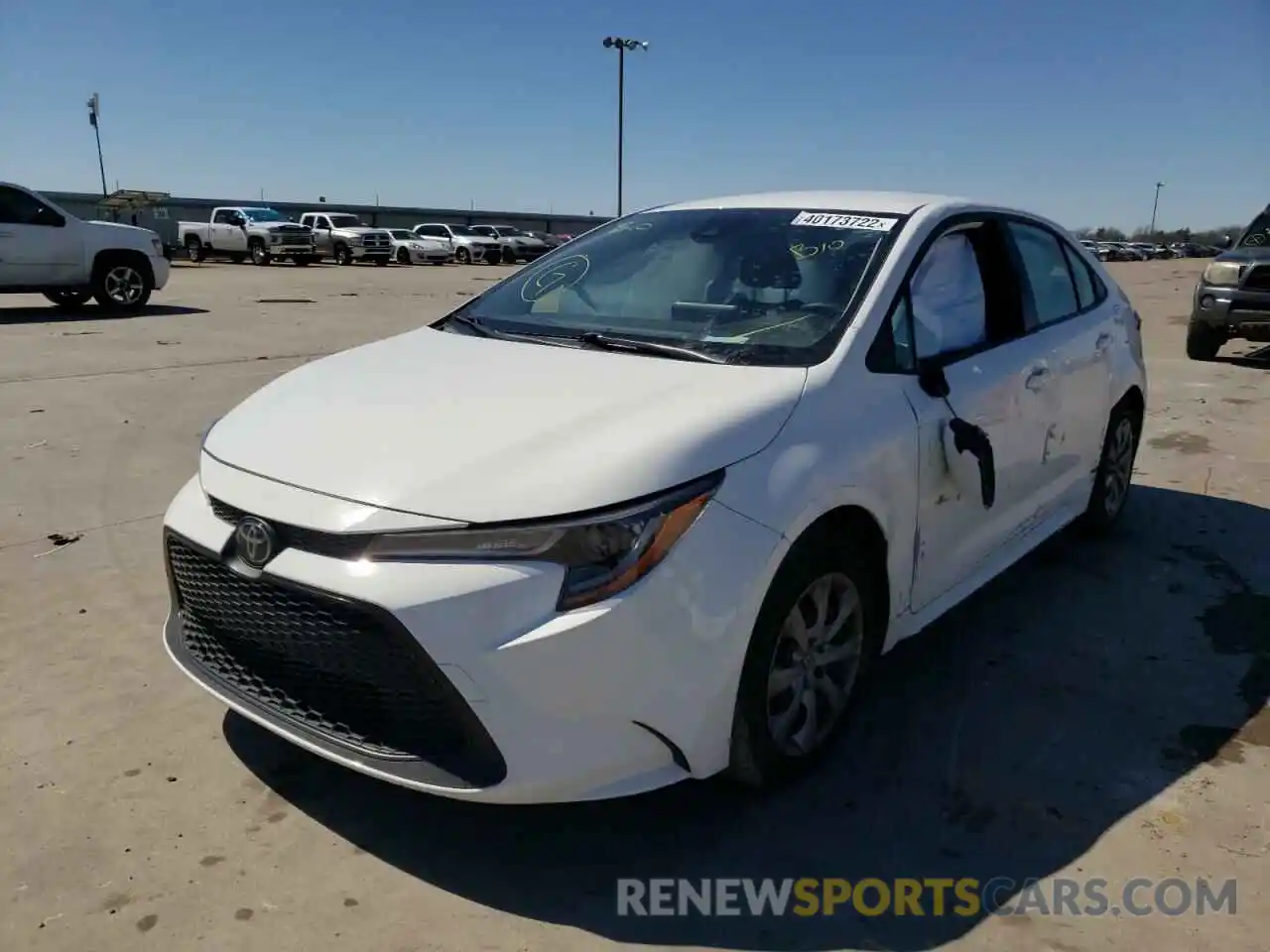 2 Photograph of a damaged car JTDEPRAE7LJ034497 TOYOTA COROLLA 2020