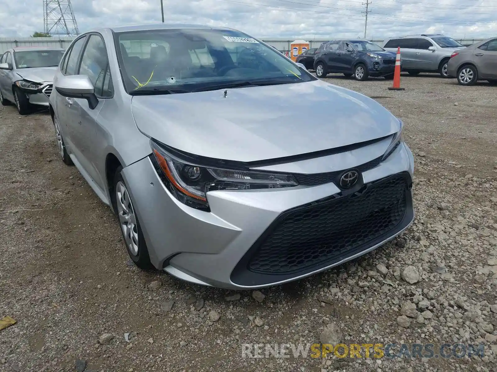 1 Photograph of a damaged car JTDEPRAE7LJ034693 TOYOTA COROLLA 2020