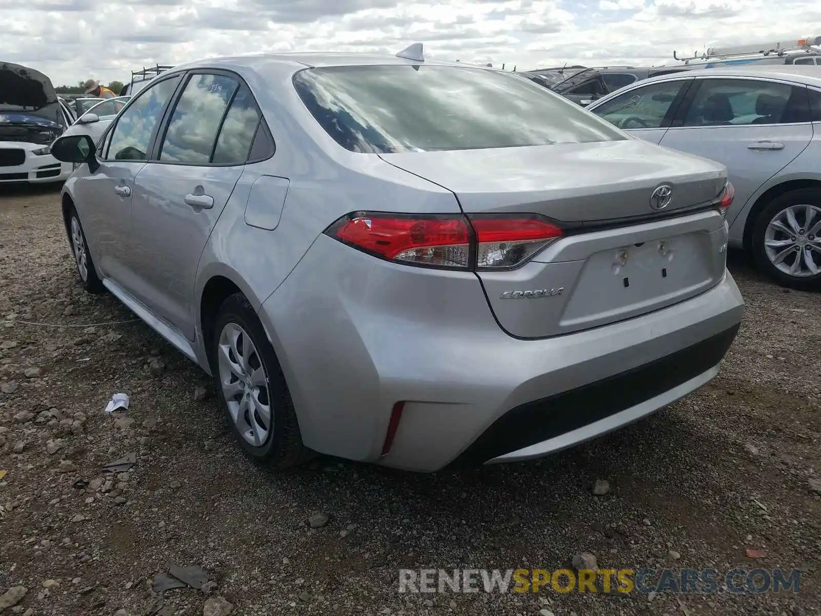 3 Photograph of a damaged car JTDEPRAE7LJ034693 TOYOTA COROLLA 2020