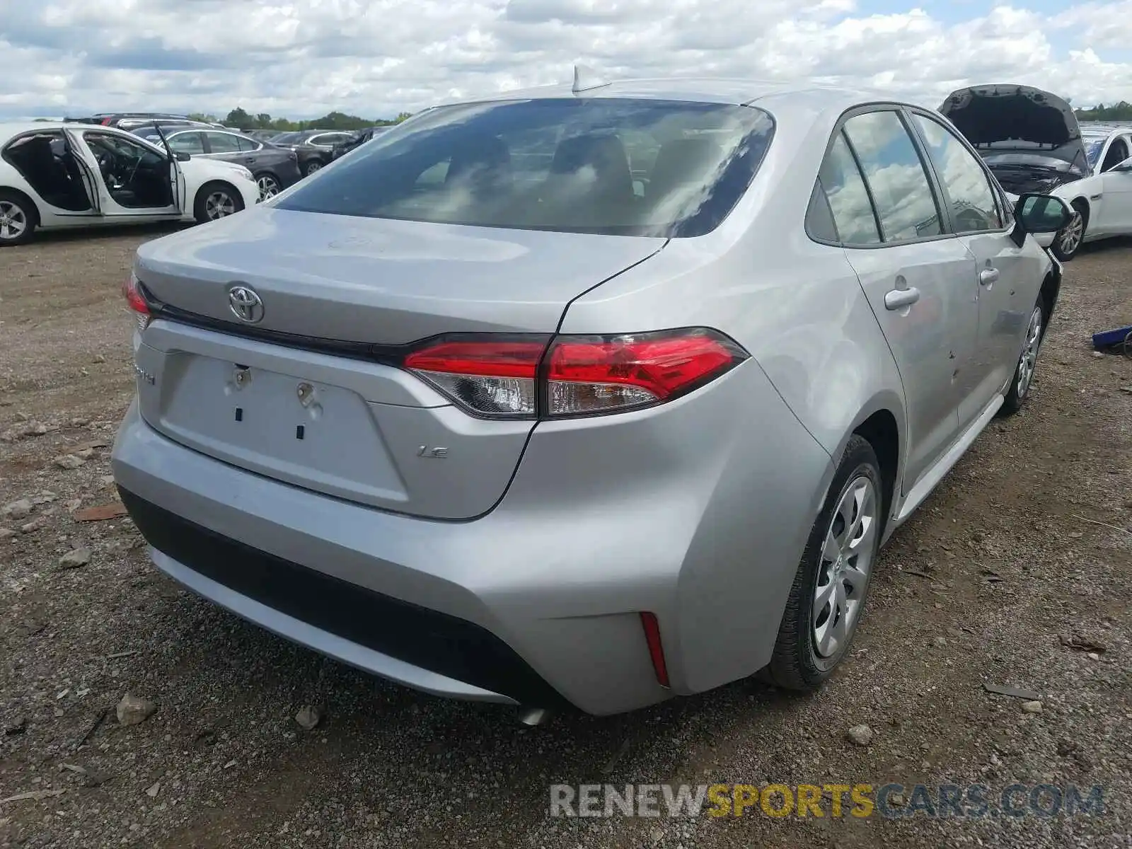 4 Photograph of a damaged car JTDEPRAE7LJ034693 TOYOTA COROLLA 2020