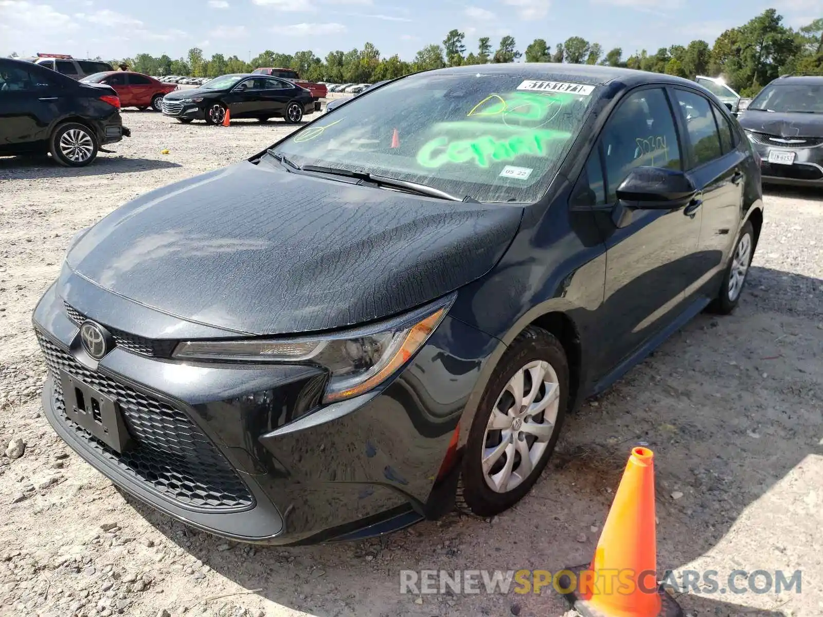 2 Photograph of a damaged car JTDEPRAE7LJ034788 TOYOTA COROLLA 2020