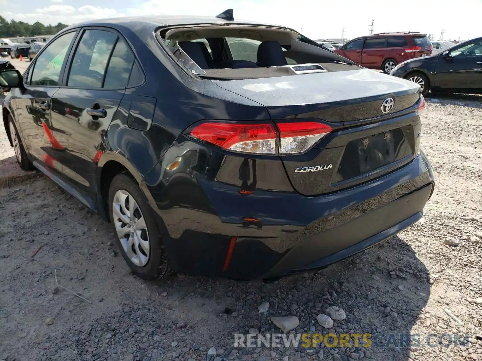 3 Photograph of a damaged car JTDEPRAE7LJ034788 TOYOTA COROLLA 2020