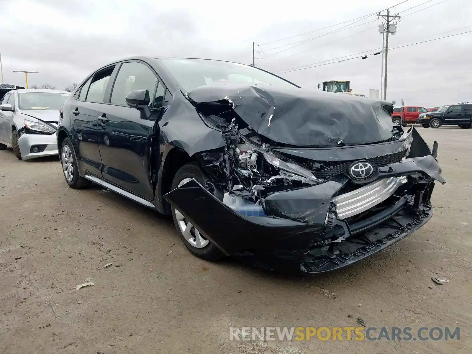 1 Photograph of a damaged car JTDEPRAE7LJ034810 TOYOTA COROLLA 2020