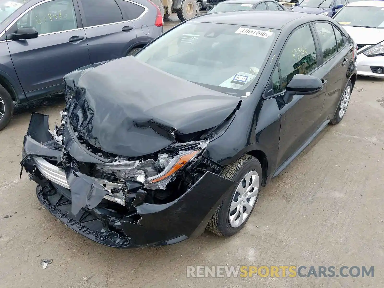 2 Photograph of a damaged car JTDEPRAE7LJ034810 TOYOTA COROLLA 2020