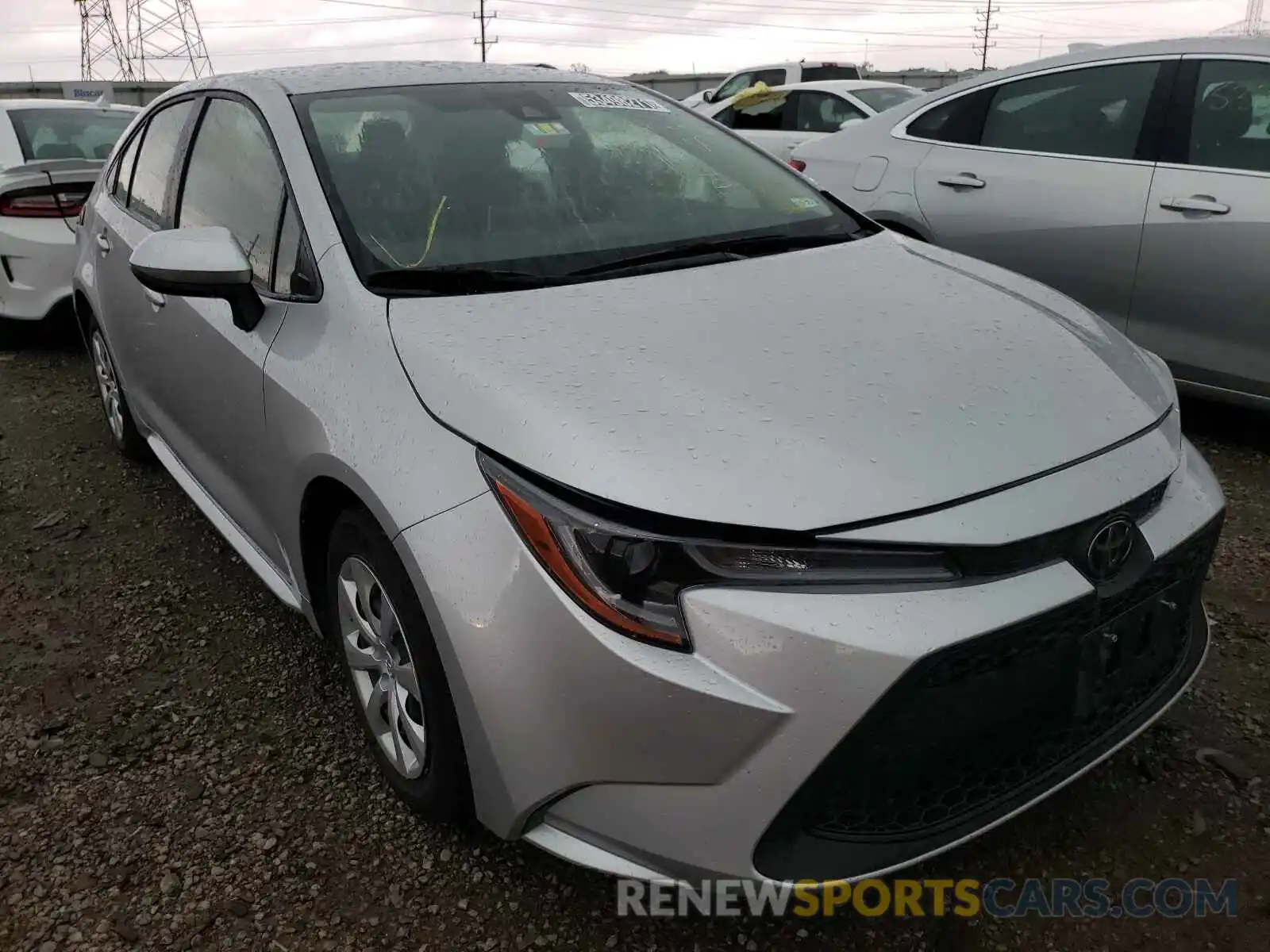 1 Photograph of a damaged car JTDEPRAE7LJ034869 TOYOTA COROLLA 2020