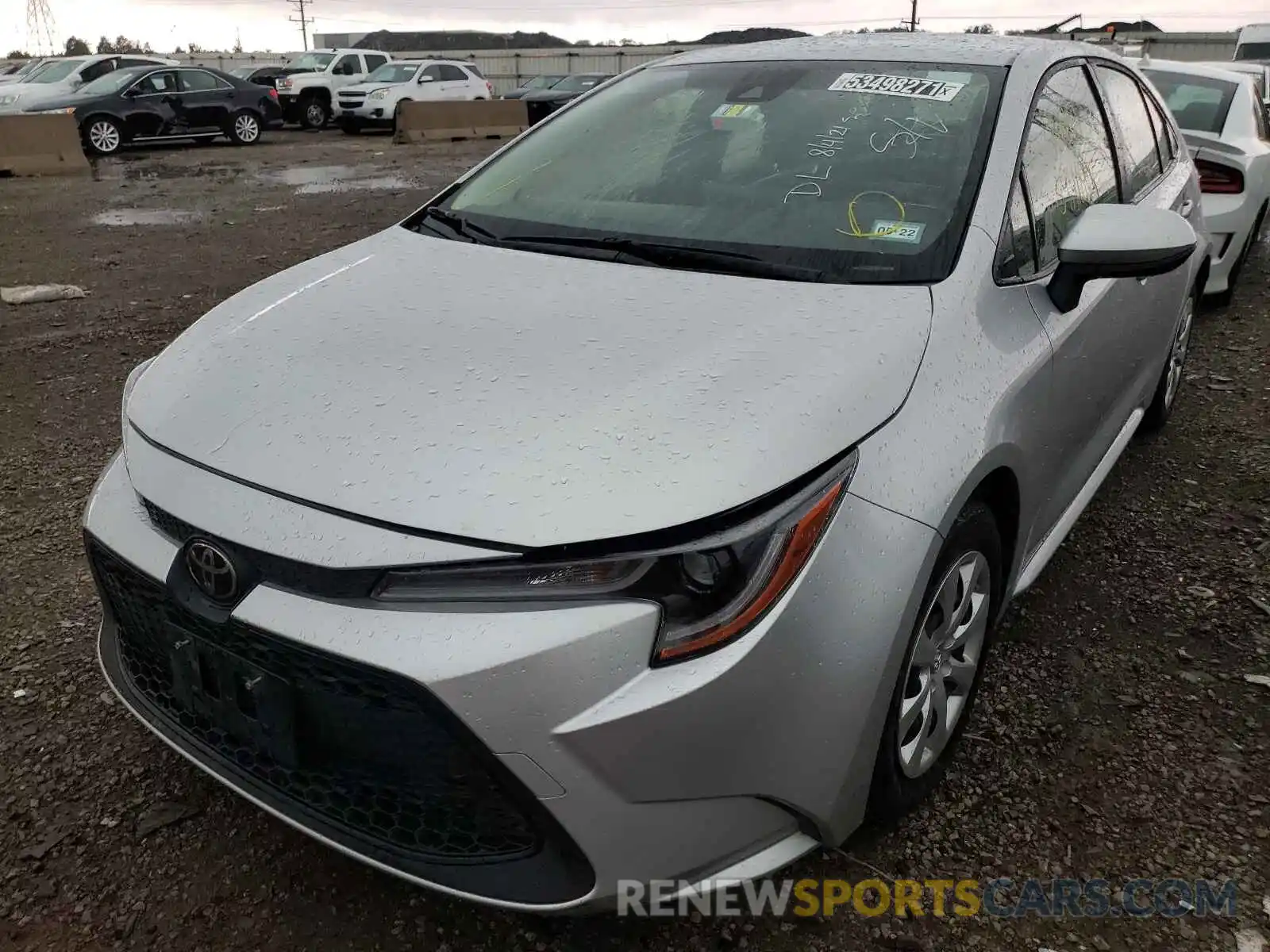 2 Photograph of a damaged car JTDEPRAE7LJ034869 TOYOTA COROLLA 2020