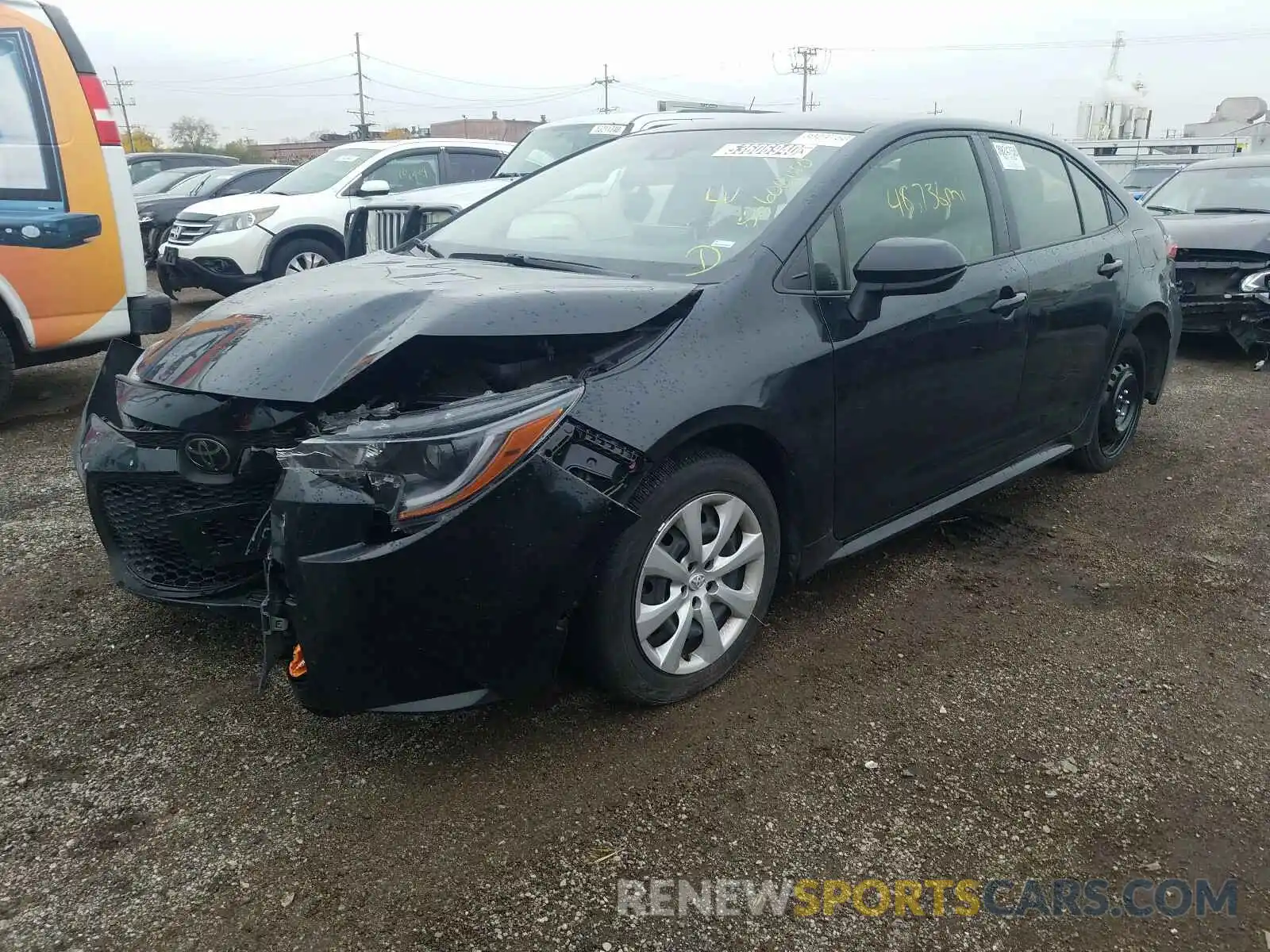 2 Photograph of a damaged car JTDEPRAE7LJ035004 TOYOTA COROLLA 2020