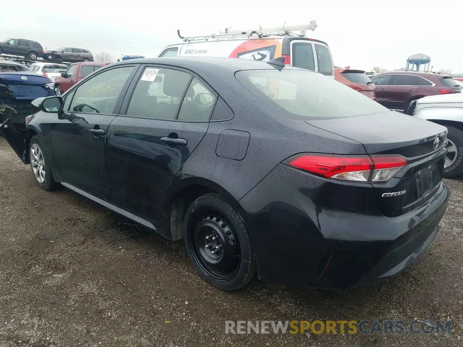 3 Photograph of a damaged car JTDEPRAE7LJ035004 TOYOTA COROLLA 2020