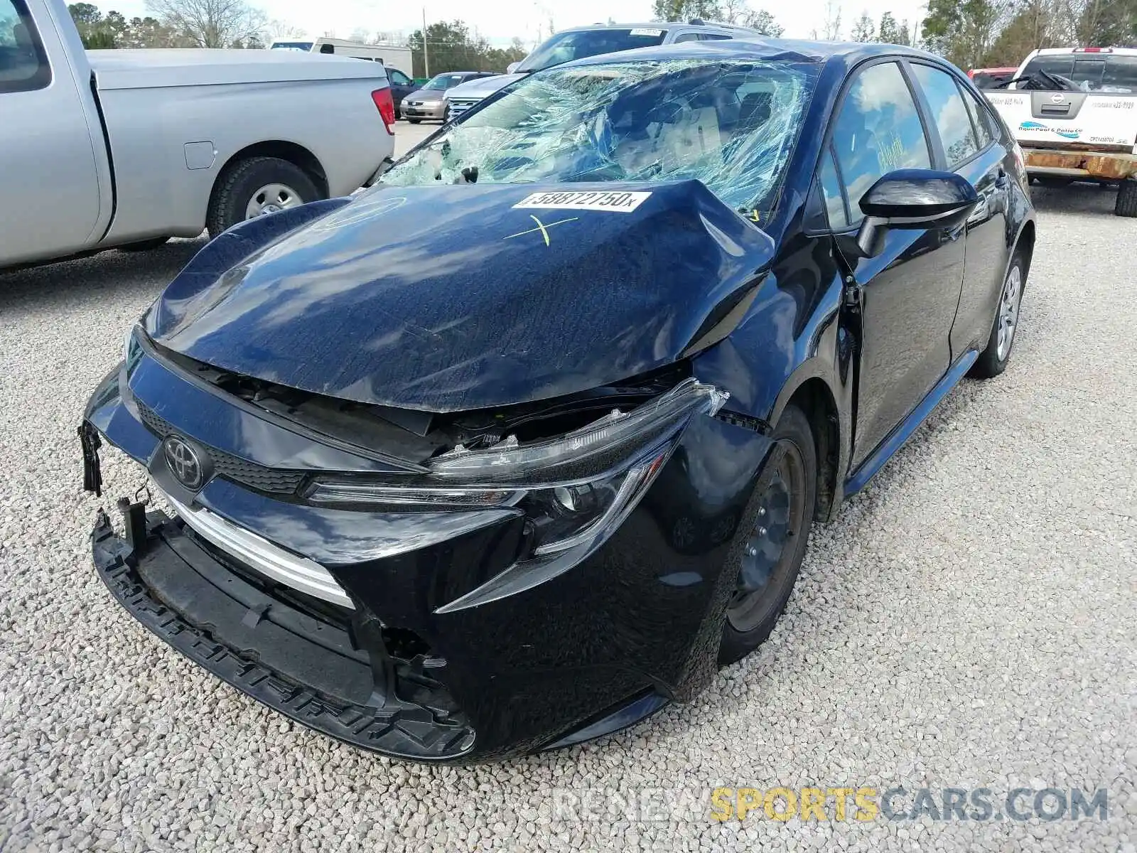 2 Photograph of a damaged car JTDEPRAE7LJ035150 TOYOTA COROLLA 2020