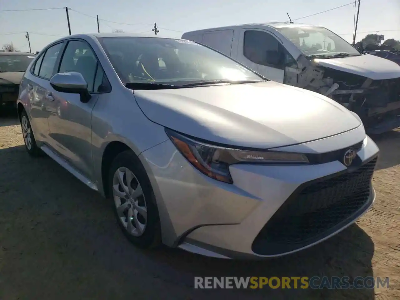 1 Photograph of a damaged car JTDEPRAE7LJ035231 TOYOTA COROLLA 2020