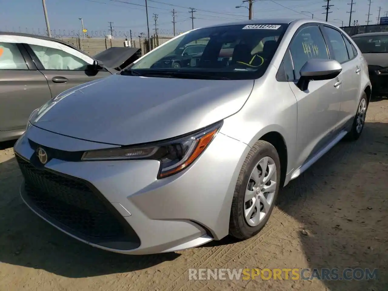 2 Photograph of a damaged car JTDEPRAE7LJ035231 TOYOTA COROLLA 2020