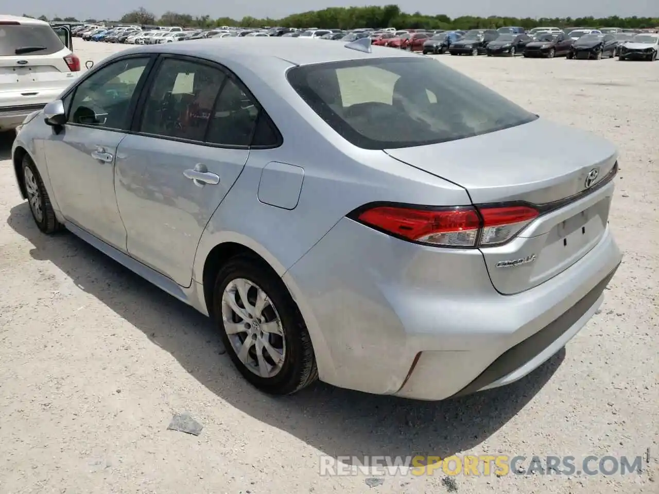 3 Photograph of a damaged car JTDEPRAE7LJ035259 TOYOTA COROLLA 2020