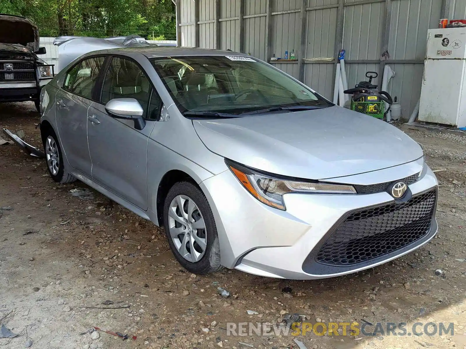 1 Photograph of a damaged car JTDEPRAE7LJ035309 TOYOTA COROLLA 2020