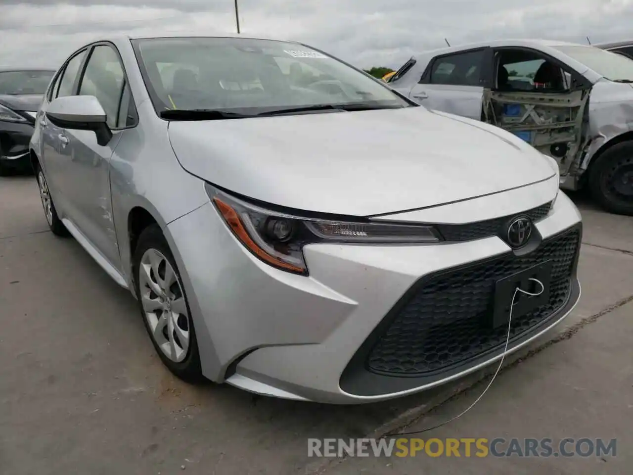 1 Photograph of a damaged car JTDEPRAE7LJ035312 TOYOTA COROLLA 2020