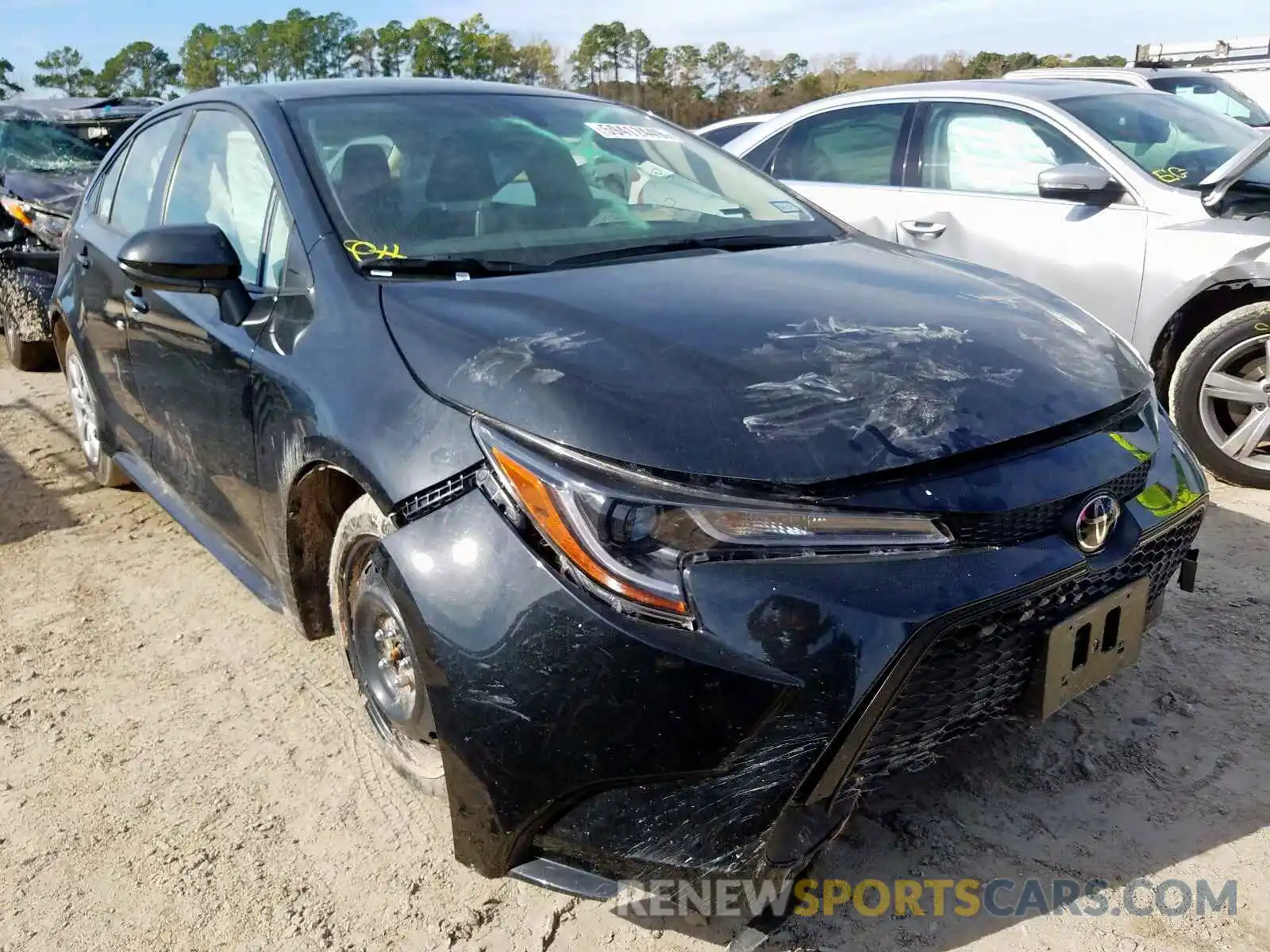 1 Photograph of a damaged car JTDEPRAE7LJ035343 TOYOTA COROLLA 2020