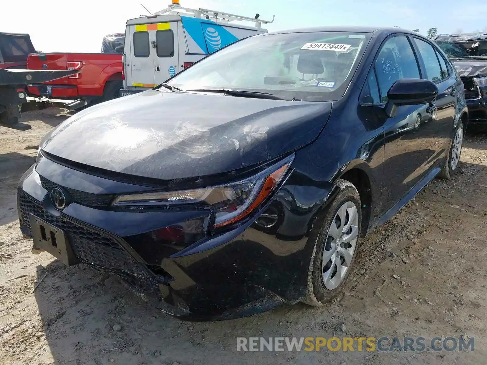 2 Photograph of a damaged car JTDEPRAE7LJ035343 TOYOTA COROLLA 2020