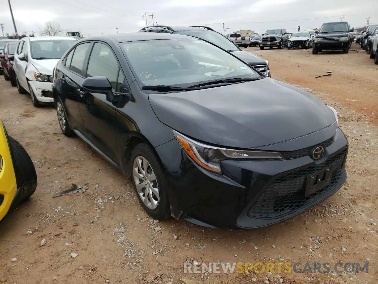 1 Photograph of a damaged car JTDEPRAE7LJ035441 TOYOTA COROLLA 2020