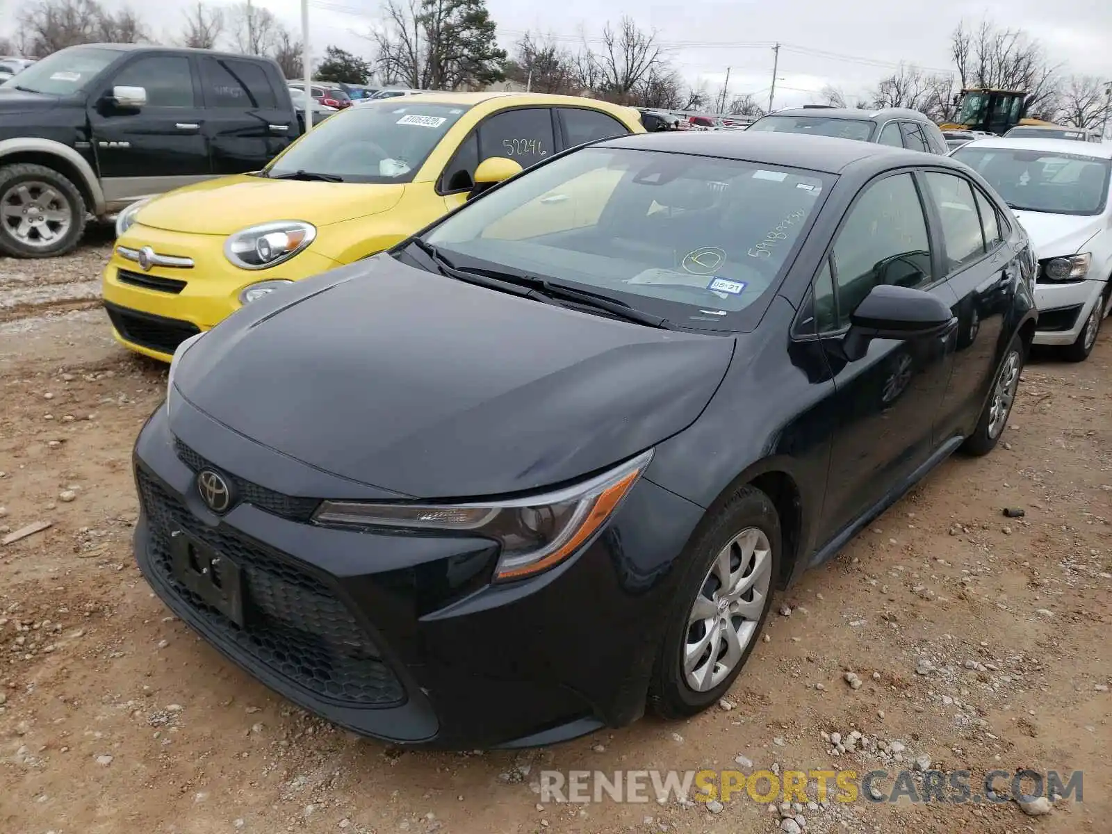 2 Photograph of a damaged car JTDEPRAE7LJ035441 TOYOTA COROLLA 2020