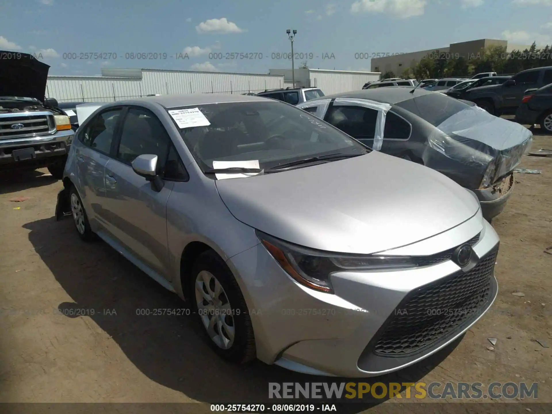 1 Photograph of a damaged car JTDEPRAE7LJ035696 TOYOTA COROLLA 2020