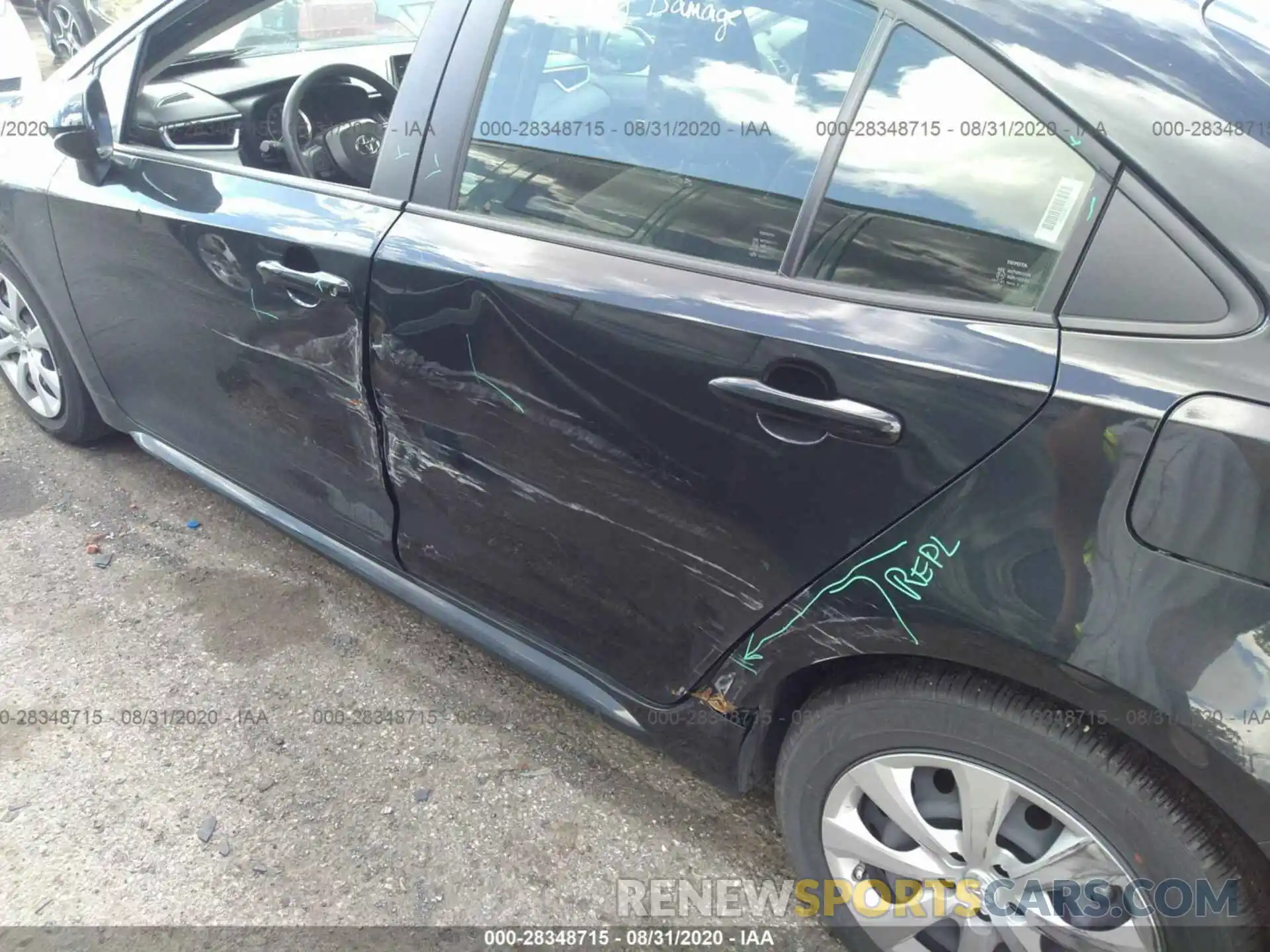 6 Photograph of a damaged car JTDEPRAE7LJ035701 TOYOTA COROLLA 2020