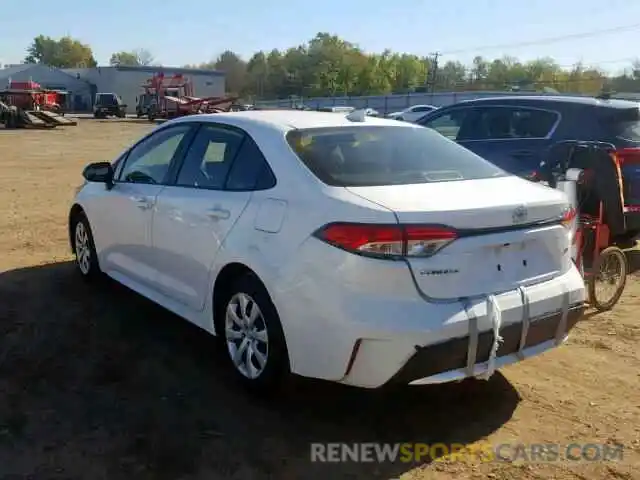 3 Photograph of a damaged car JTDEPRAE7LJ035844 TOYOTA COROLLA 2020