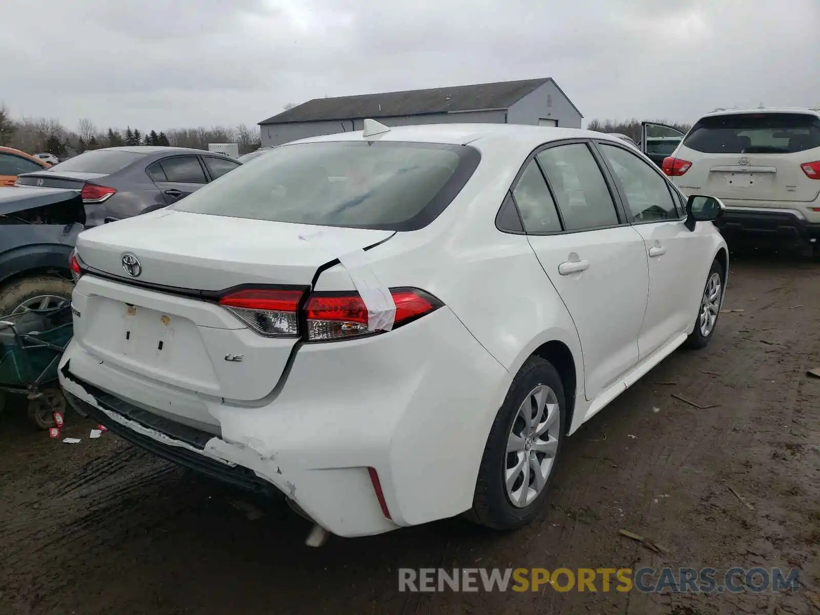 4 Photograph of a damaged car JTDEPRAE7LJ036170 TOYOTA COROLLA 2020