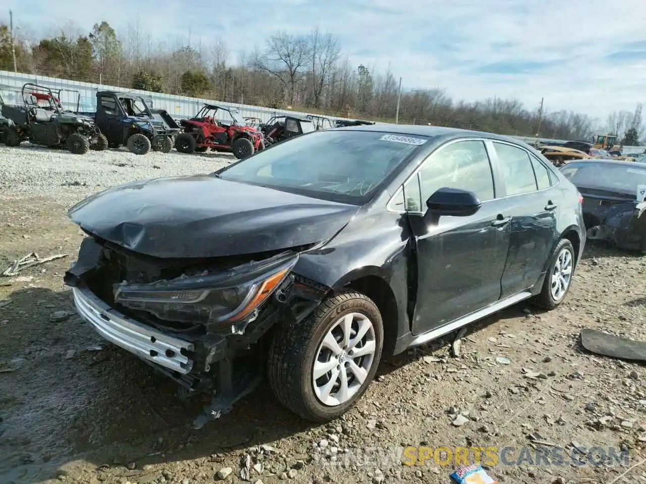 2 Photograph of a damaged car JTDEPRAE7LJ036329 TOYOTA COROLLA 2020