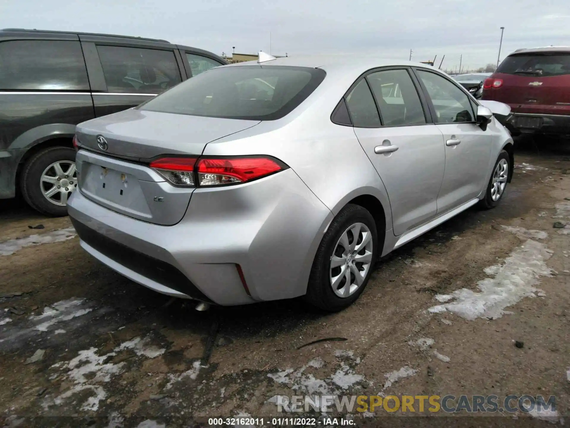 4 Photograph of a damaged car JTDEPRAE7LJ036511 TOYOTA COROLLA 2020