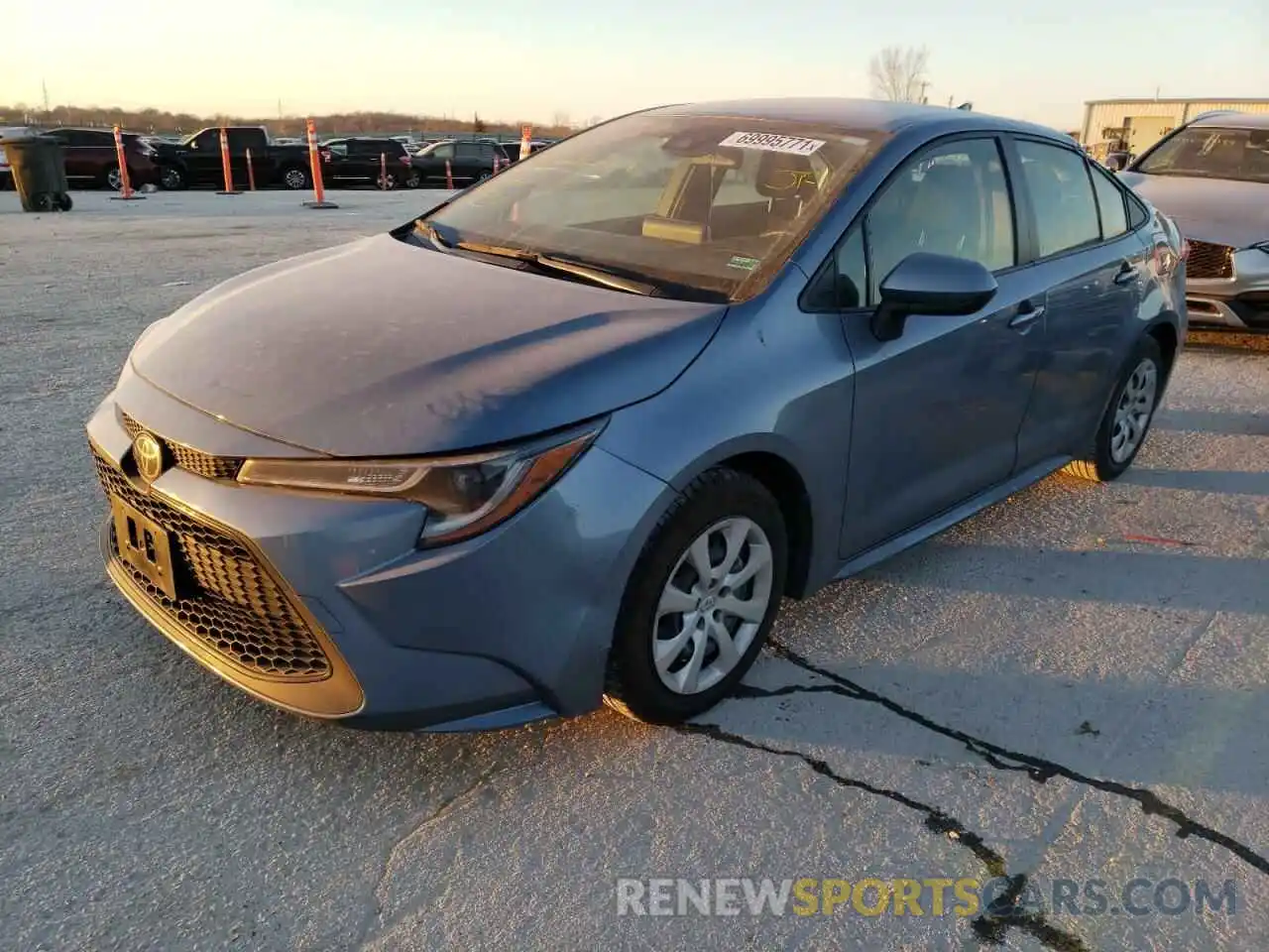 2 Photograph of a damaged car JTDEPRAE7LJ036749 TOYOTA COROLLA 2020