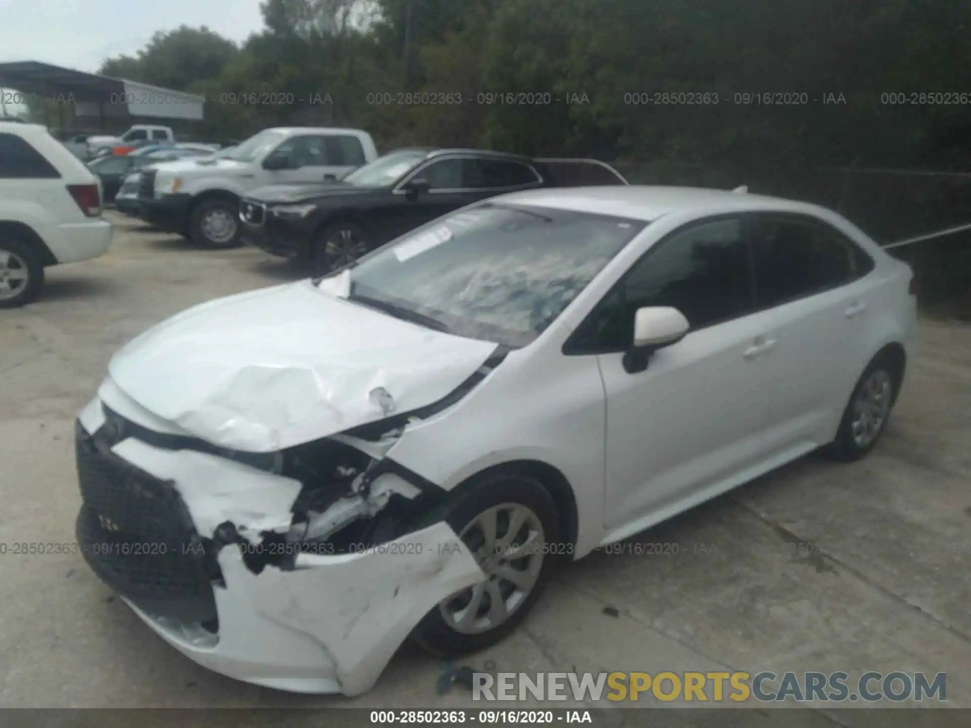 2 Photograph of a damaged car JTDEPRAE7LJ036802 TOYOTA COROLLA 2020