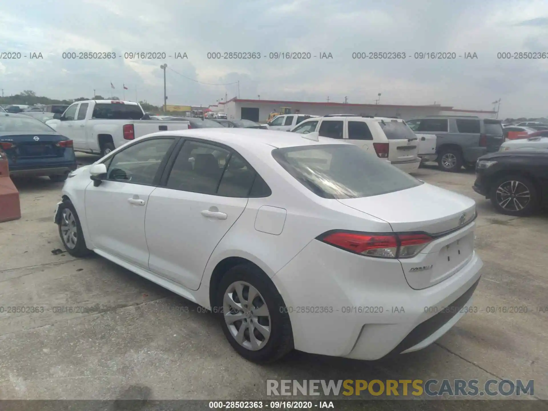 3 Photograph of a damaged car JTDEPRAE7LJ036802 TOYOTA COROLLA 2020