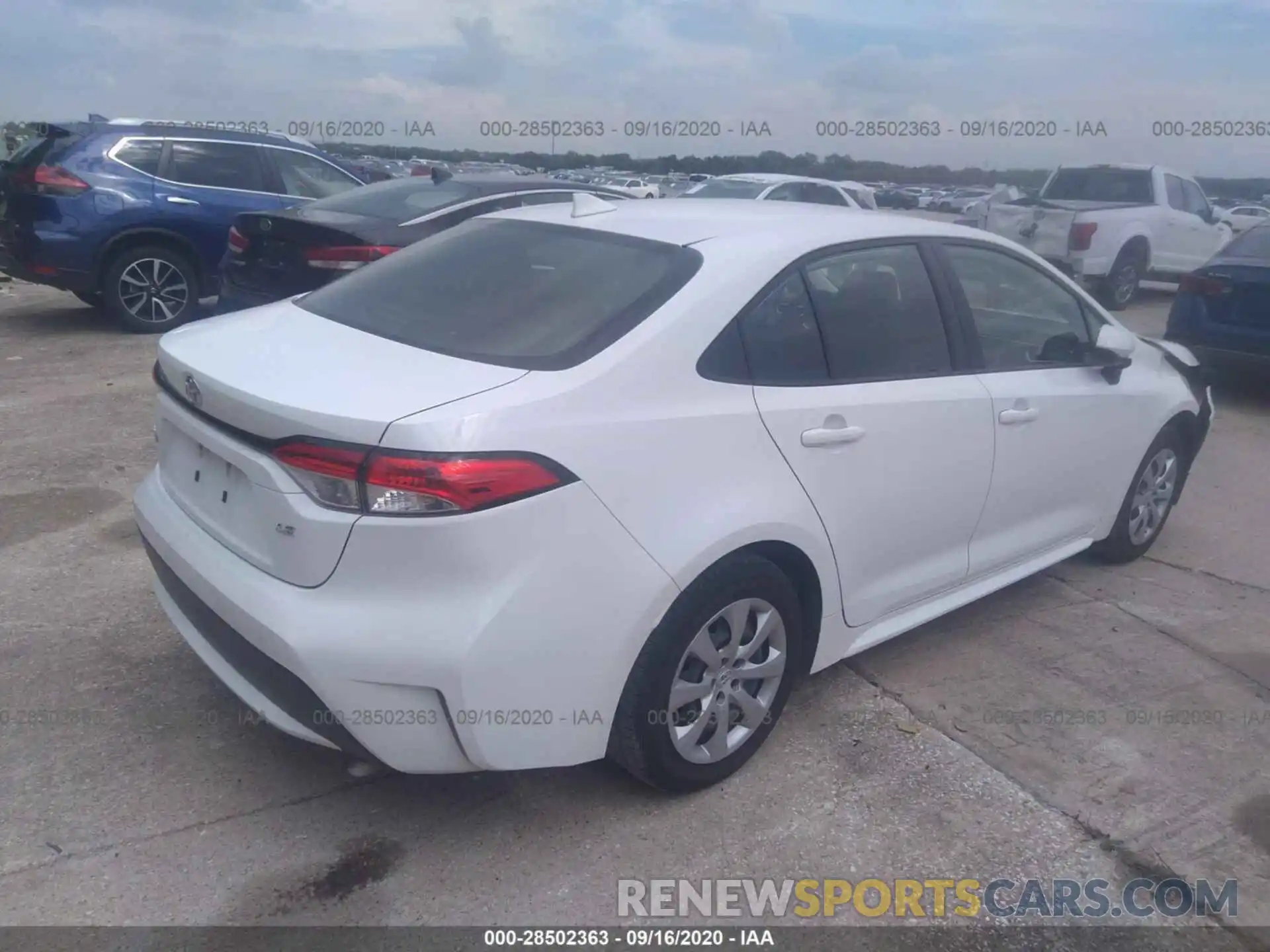 4 Photograph of a damaged car JTDEPRAE7LJ036802 TOYOTA COROLLA 2020