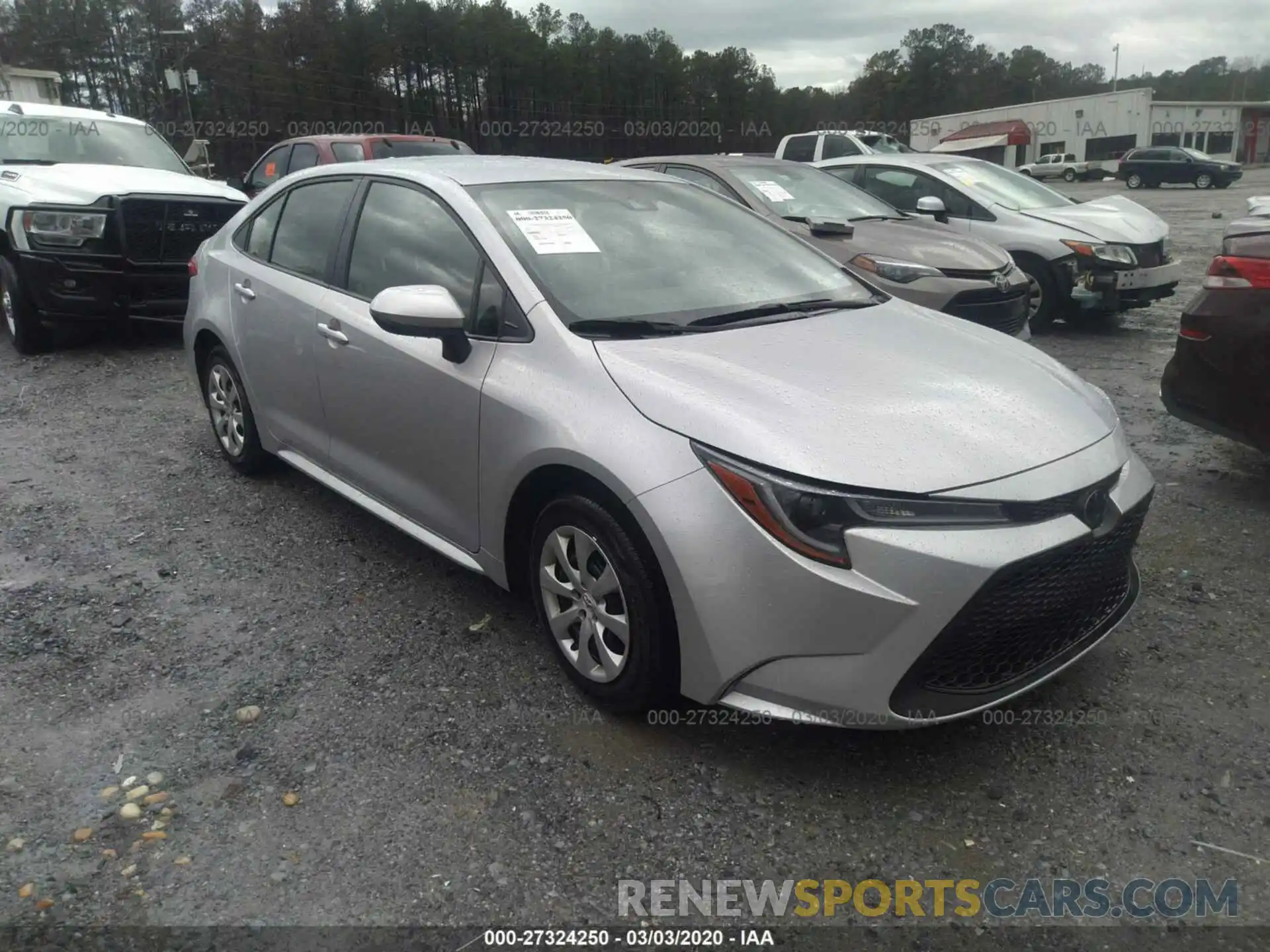 1 Photograph of a damaged car JTDEPRAE7LJ037321 TOYOTA COROLLA 2020