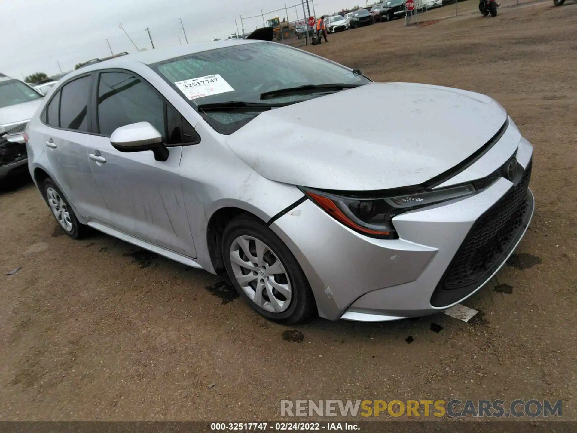 1 Photograph of a damaged car JTDEPRAE7LJ037867 TOYOTA COROLLA 2020