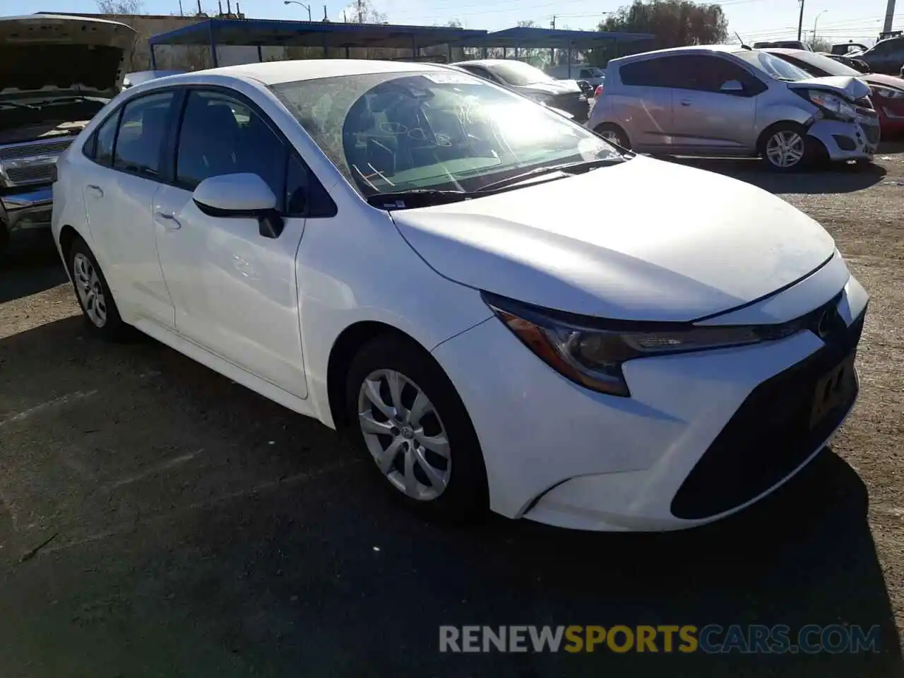 1 Photograph of a damaged car JTDEPRAE7LJ037965 TOYOTA COROLLA 2020