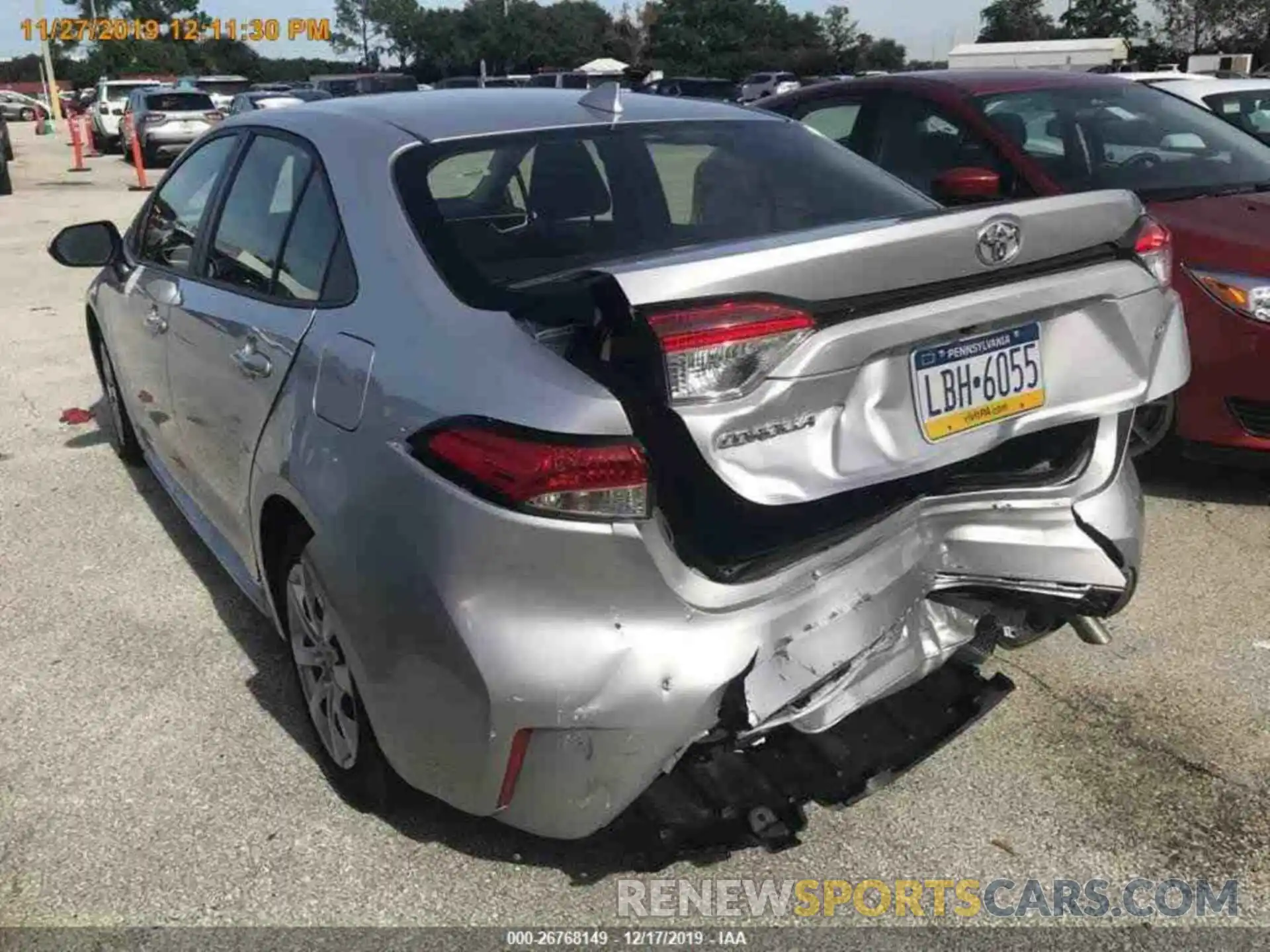 16 Photograph of a damaged car JTDEPRAE7LJ037979 TOYOTA COROLLA 2020