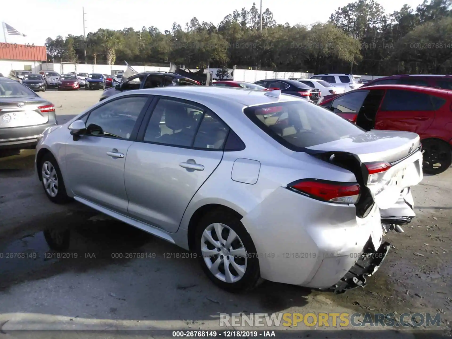 3 Photograph of a damaged car JTDEPRAE7LJ037979 TOYOTA COROLLA 2020