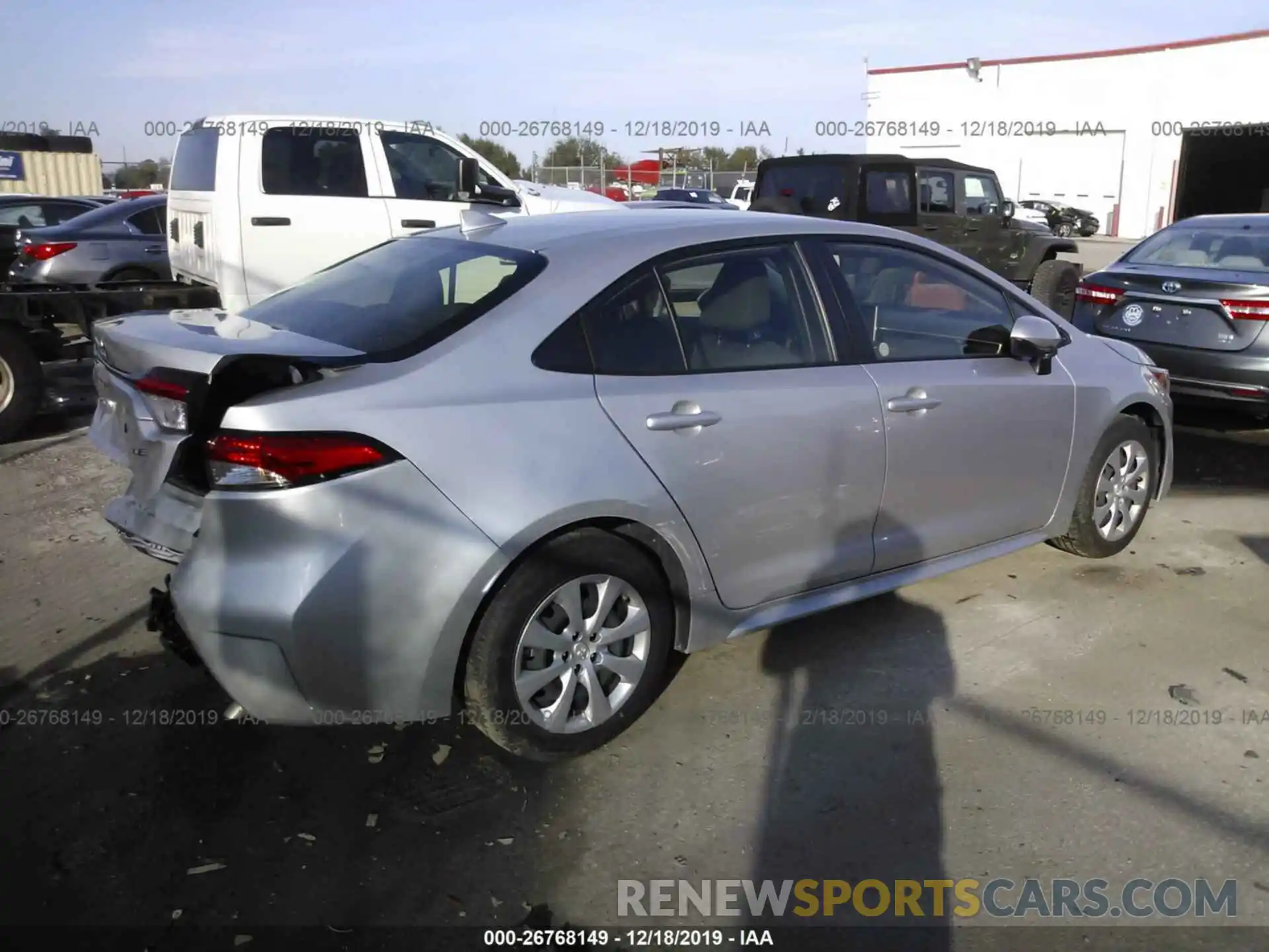 4 Photograph of a damaged car JTDEPRAE7LJ037979 TOYOTA COROLLA 2020