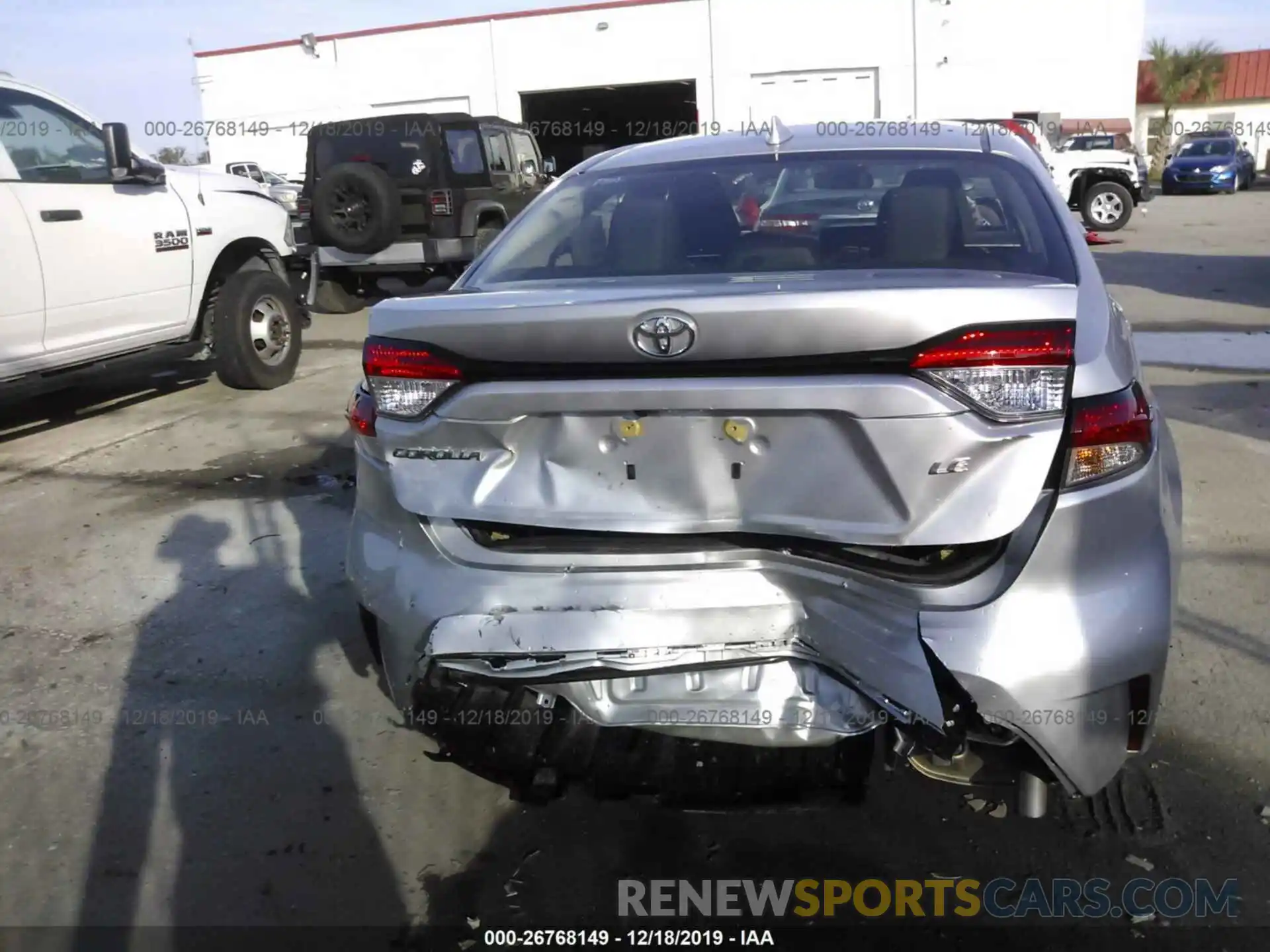 6 Photograph of a damaged car JTDEPRAE7LJ037979 TOYOTA COROLLA 2020