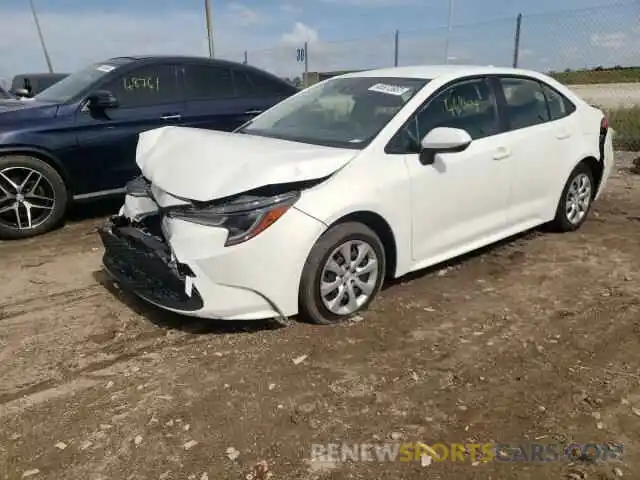 2 Photograph of a damaged car JTDEPRAE7LJ038212 TOYOTA COROLLA 2020