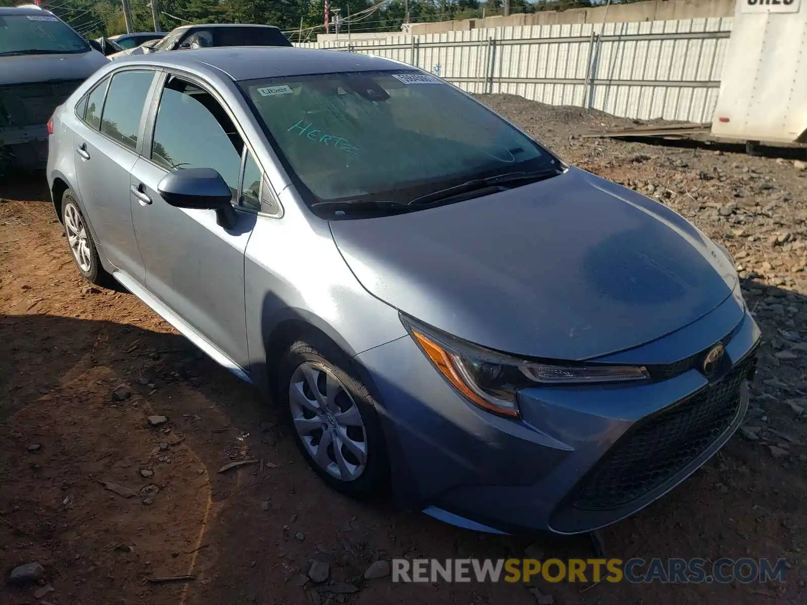 1 Photograph of a damaged car JTDEPRAE7LJ038310 TOYOTA COROLLA 2020